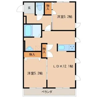 MAIDA VALE COURT【2階】の間取り