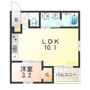 REGALEST椥辻【3階】の間取り