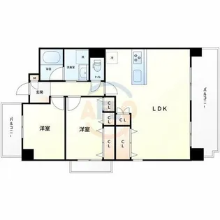 ISM大阪城公園【11階】の間取り