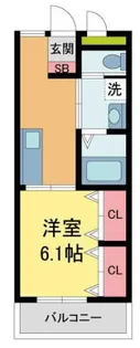 栄根コーポラス【1階】の間取り