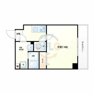 アレーズ南通り【2階】の間取り