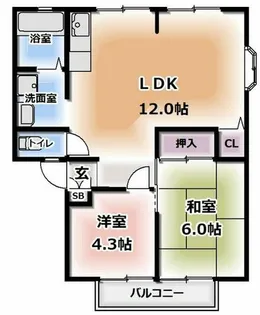 大阪府寝屋川市堀溝1丁目【アパート】の間取り