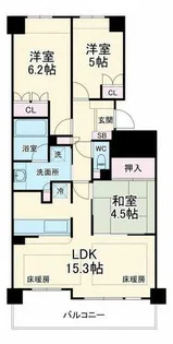 サンクタス守口大和田レジデンス【2階】の間取り
