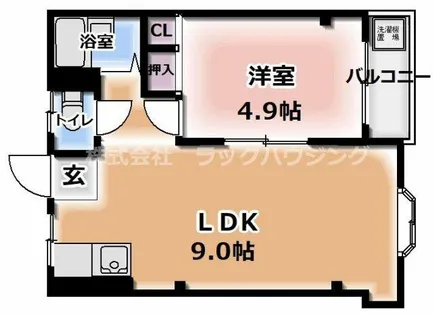 ペントハウス11【4階】の間取り