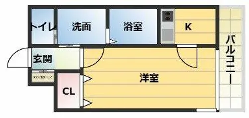 W.O.B.KYOBASHI【7階】の間取り