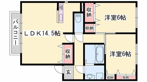 ラティルス【2101号室】の間取り