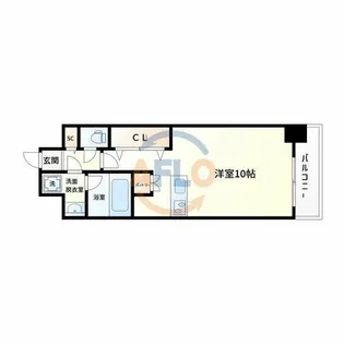 アドバンス難波南【2階】の間取り