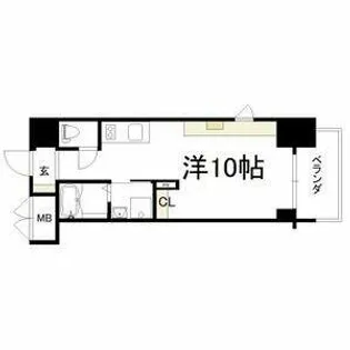 エイペックスみなとCentral Avenue【9階】の間取り