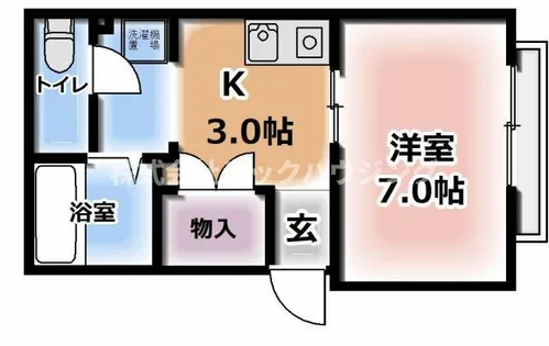 大阪府門真市一番町【マンション】の間取り