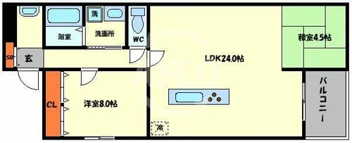 メディアプラザ南堀江Ⅱ【3階】の間取り