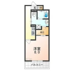 W.O.B.SAKAI【10階】の間取り