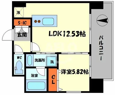 プレジオ難波WEST【4階】の間取り