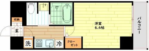 HS梅田EAST【8階】の間取り