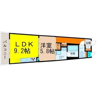 SLANTWALLS(スラントウォールズ)【2階】の間取り