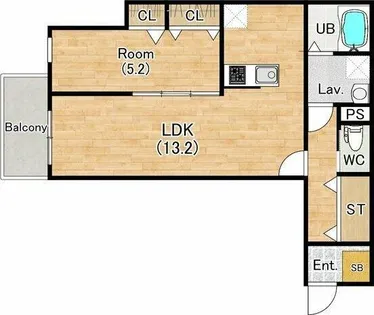 ジーメゾン枇杷島【303号室】の間取り