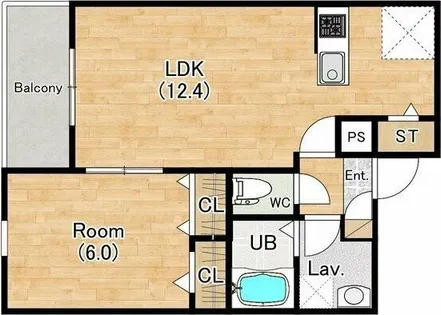 ジーメゾン枇杷島【302号室】の間取り