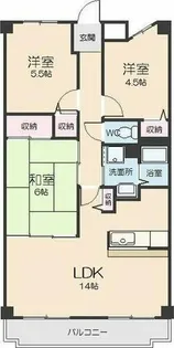 フォレスト北山【3階】の間取り