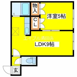 ハウスドマーニ【103号室】の間取り