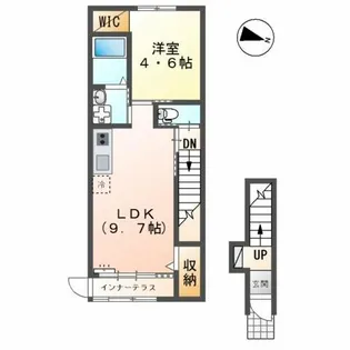 カーサ クワトロ(Casa.Quattro)【2階】の間取り