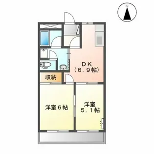 パティオ21【2階】の間取り