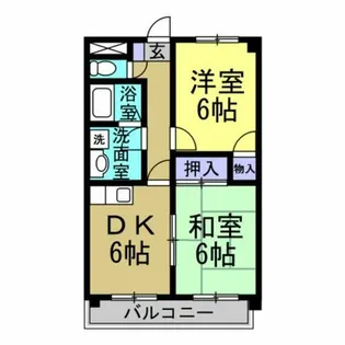 ミキビル桐ヶ丘1【2階】の間取り