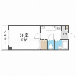 ステュディオリヴァージュ【9階】の間取り