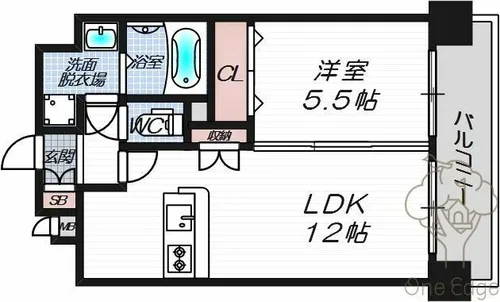 ミヤレジデンスセブン【2階】の間取り