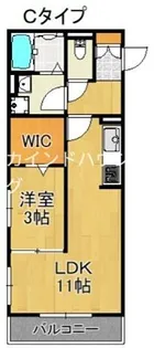 COZY岸里Ⅱ【1階】の間取り