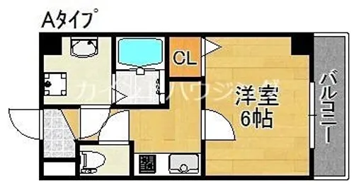 グランパシフィック清水丘【9階】の間取り