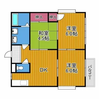 フェリスマンションⅠ【2階】の間取り
