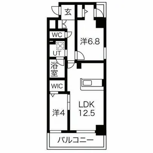 リアライズ小路駅前【2階】の間取り