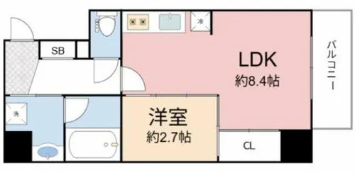 ナットレジデンス都島本通【4階】の間取り