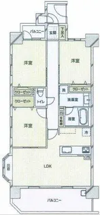 グランアッシュ上小阪【5階】の間取り