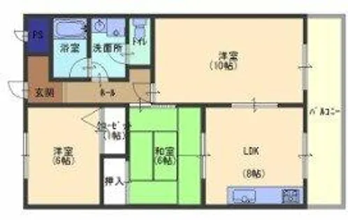 アルコーレ山手【2階】の間取り