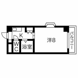 1Kの間取り画像