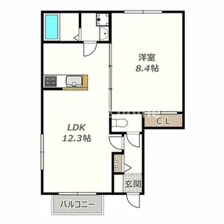 RESIDENCE東田辺【1階】の間取り