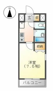SKハイツ黒川【2階】の間取り