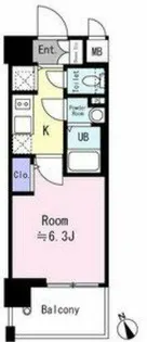 エスリード大阪平野プライム【4階】の間取り