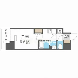 プレサンス立売堀ベルヴィル【302号室】の間取り