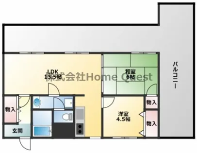 ギャレ近大前【5階】の間取り