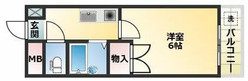 ハイツきたむら【4階】の間取り
