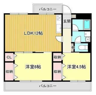 ライフィットコート加広【2階】の間取り
