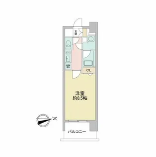 ルクレ新栄レジデンス【7階】の間取り