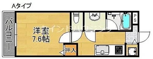 ラフィーネ聖天坂【1階】の間取り