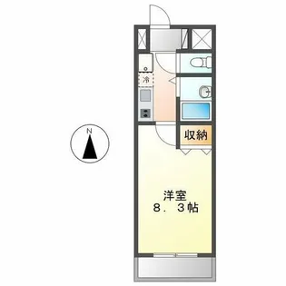 ソレイユ御器所【8階】の間取り