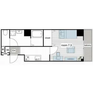 Cortes(コルテス)【5階】の間取り