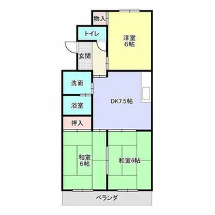 センチュリーコート【202号室】の間取り