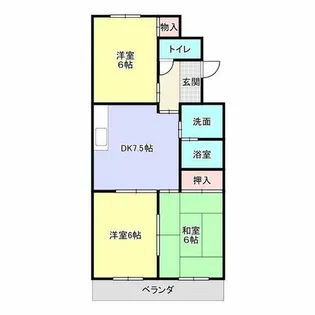 センチュリーコート【203号室】の間取り