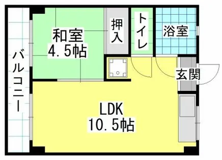 アベニュー片野【2階】の間取り