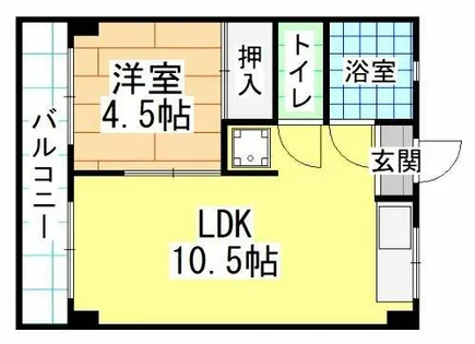 アベニュー片野【2階】の間取り